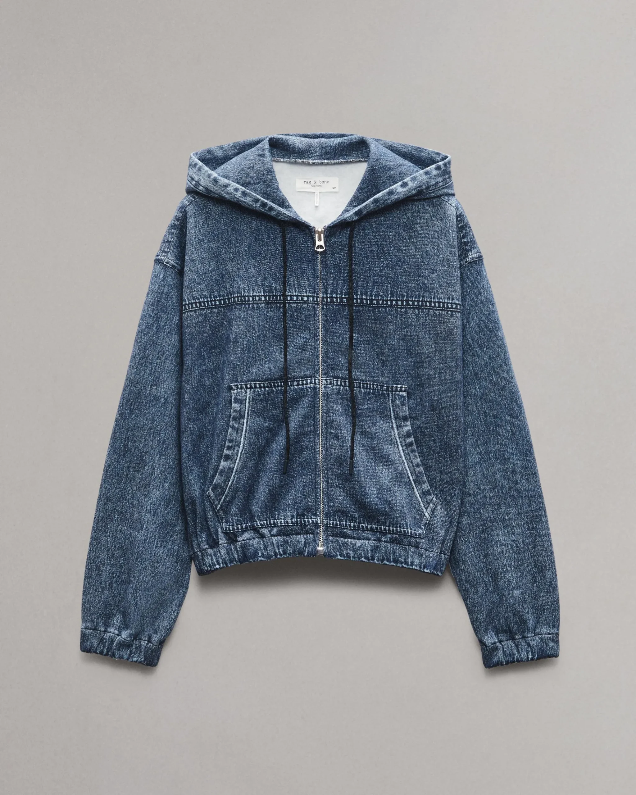 rag & bone Miramar Fleece Davina Hoodie Topaz Flash Sale