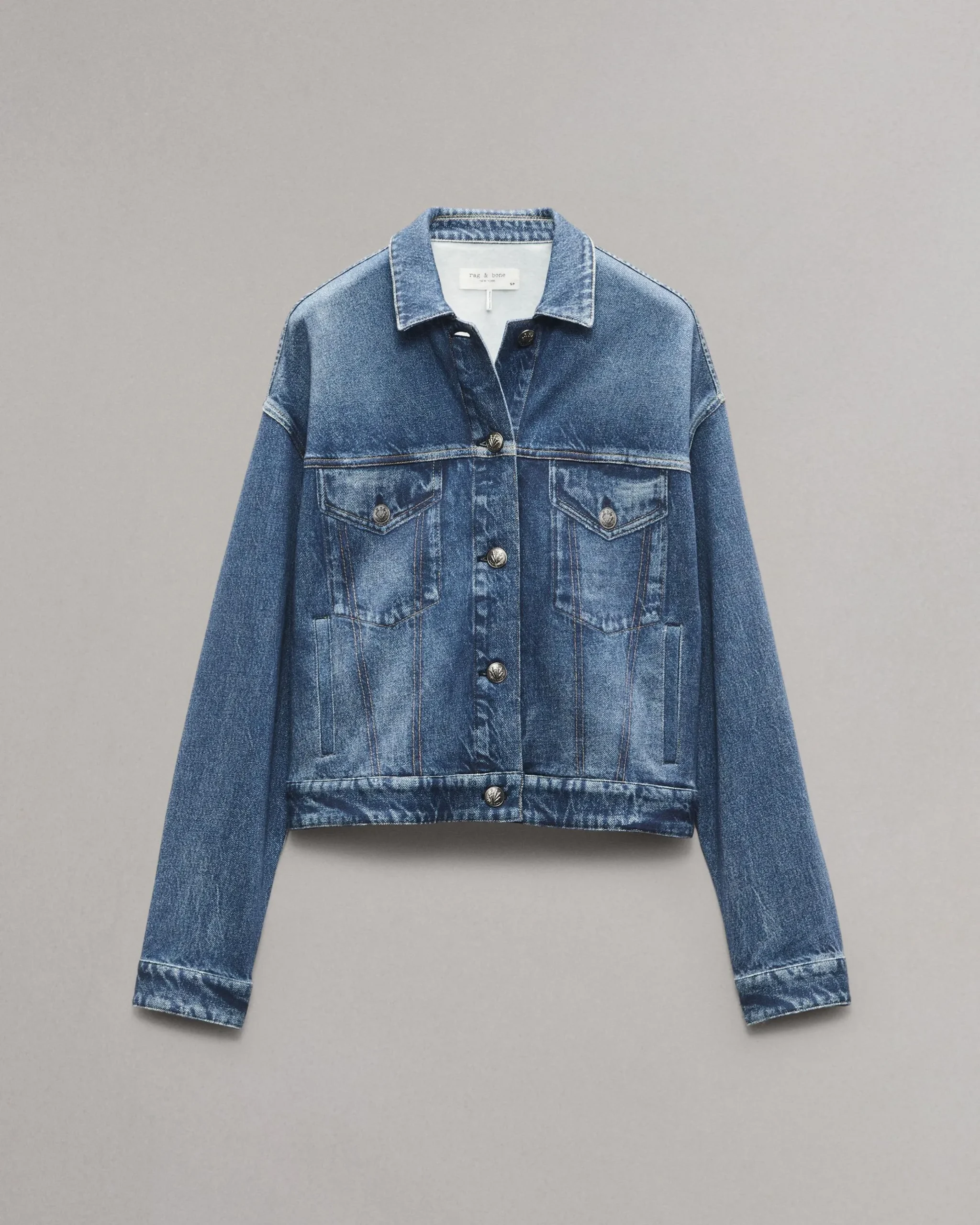rag & bone Miramar Fleece Trucker Jacket Grove Flash Sale