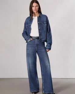 rag & bone Miramar Fleece Trucker Jacket Grove Flash Sale