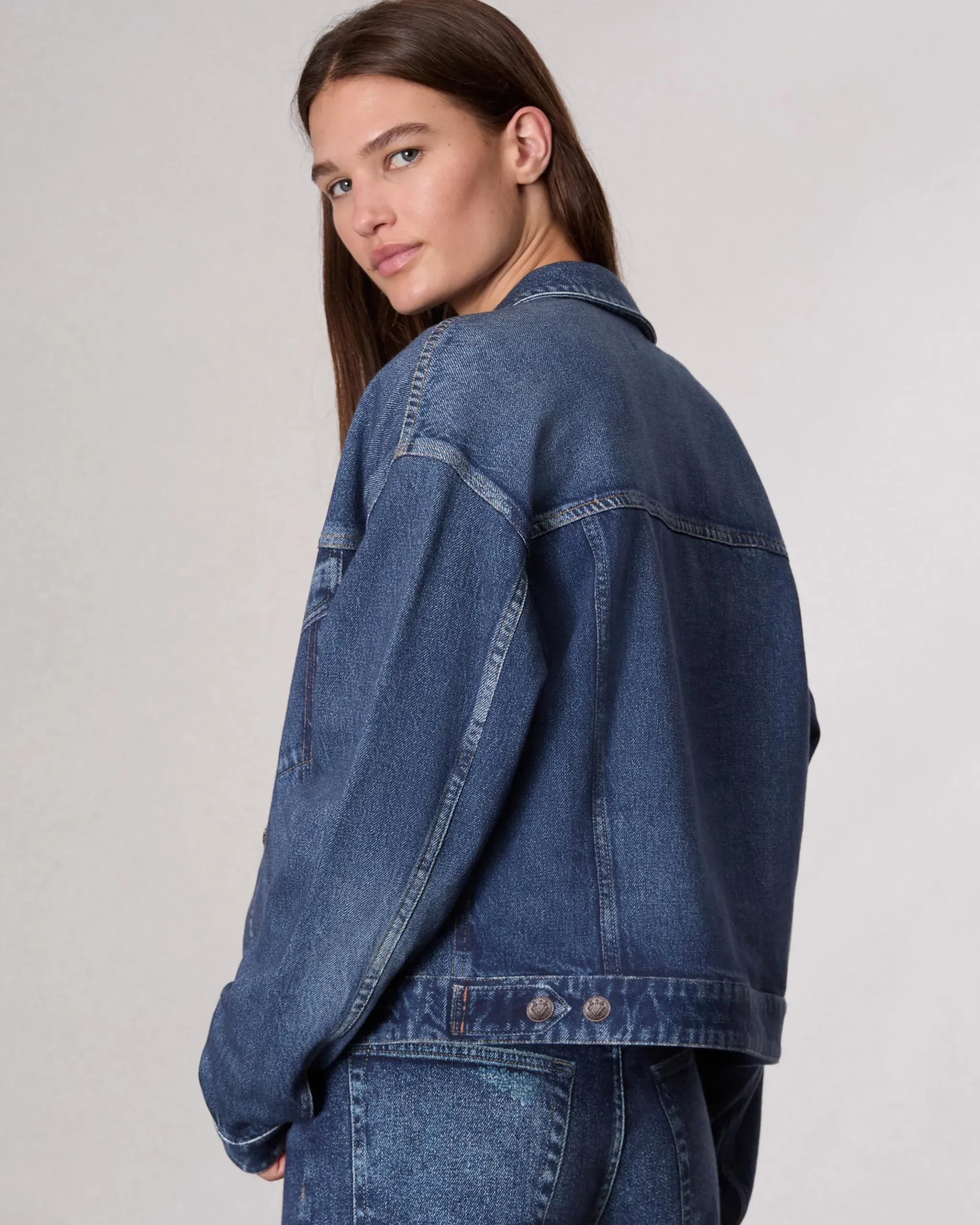 rag & bone Miramar Fleece Trucker Jacket Grove Flash Sale