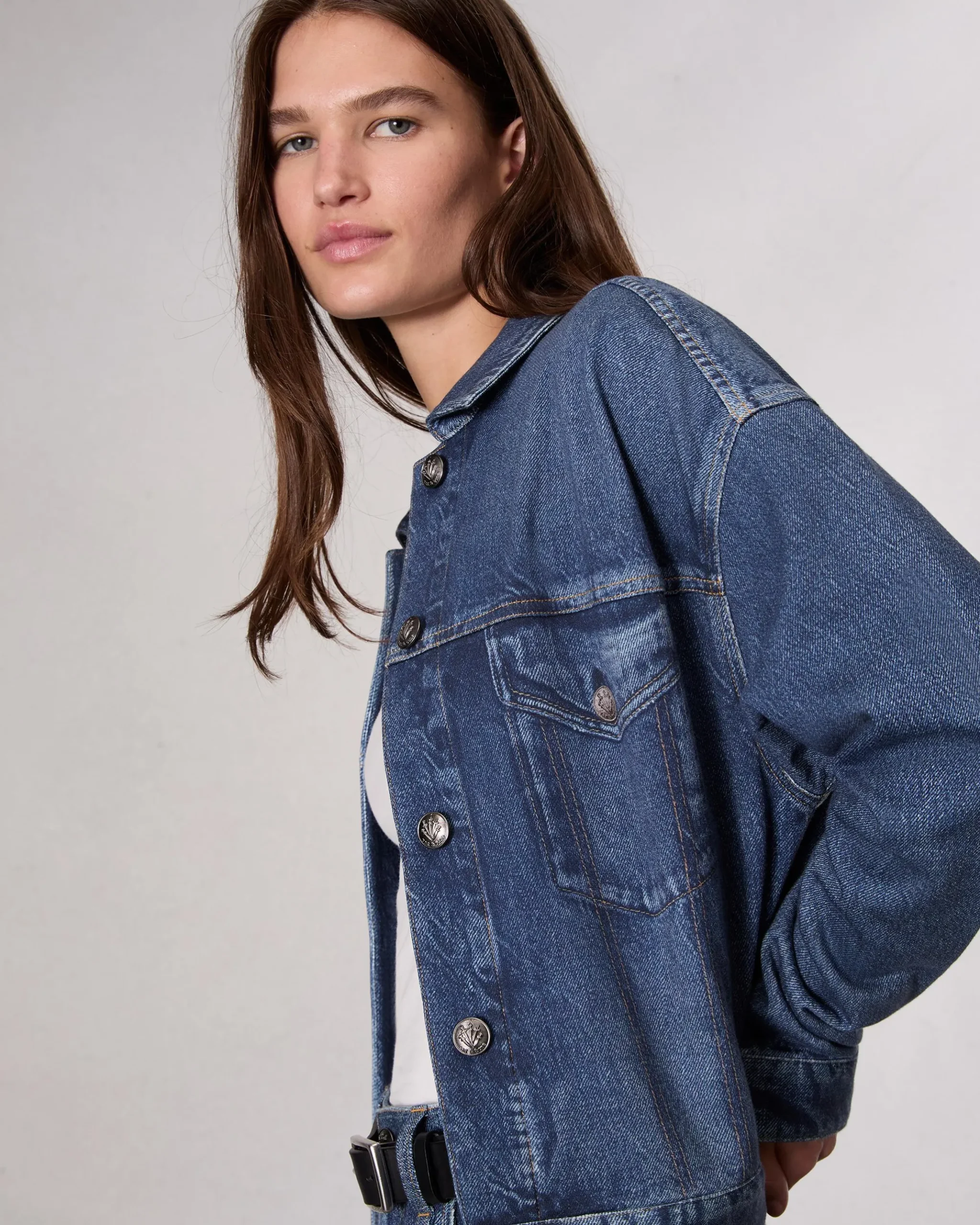 rag & bone Miramar Fleece Trucker Jacket Grove Flash Sale