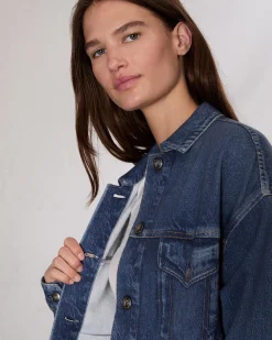 rag & bone Miramar Fleece Trucker Jacket Grove Flash Sale