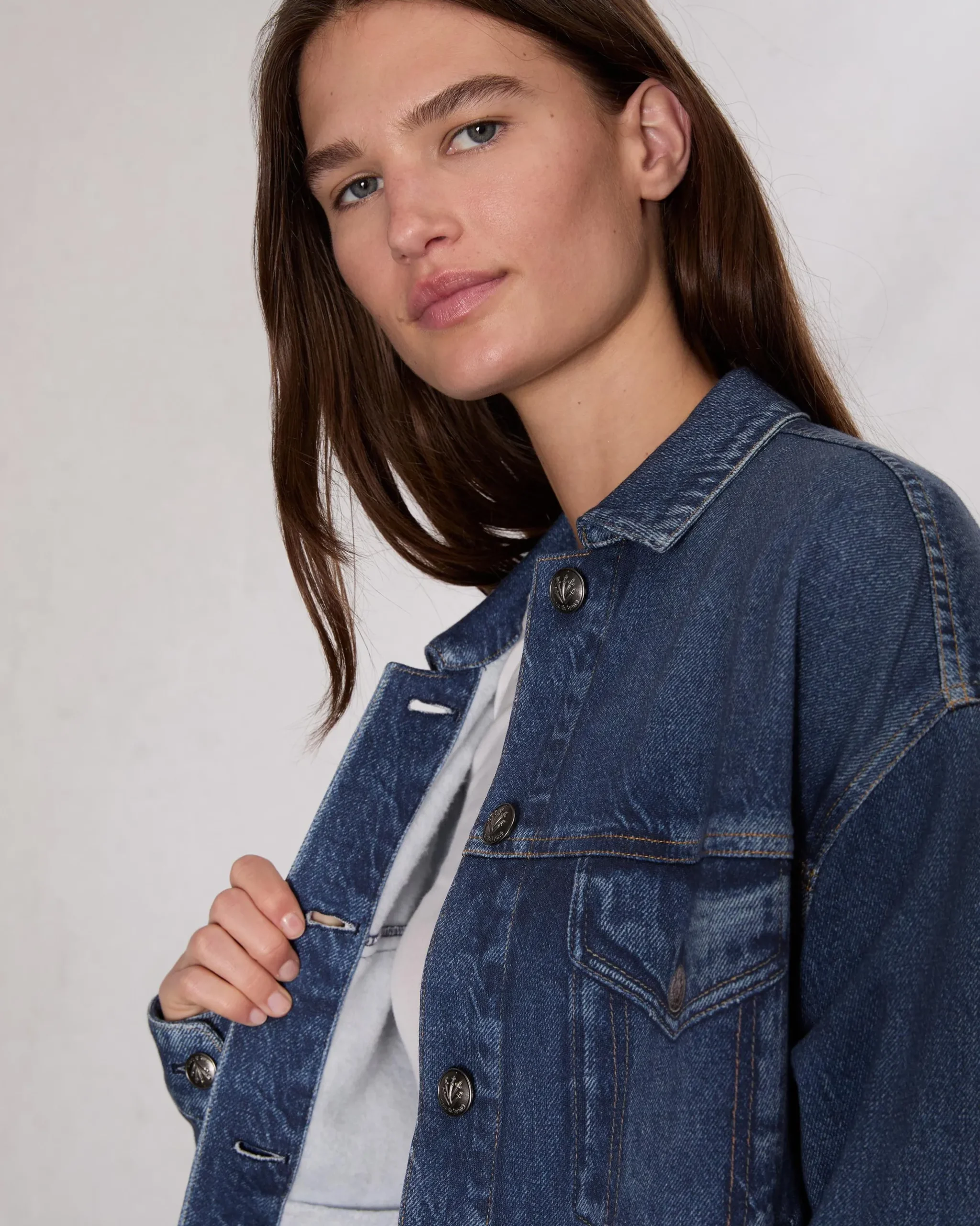 rag & bone Miramar Fleece Trucker Jacket Grove Flash Sale