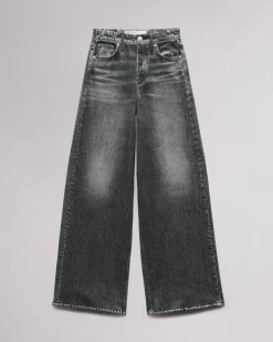 rag & bone Miramar Terry Sofie Wide-Leg Pant Washed Black Discount