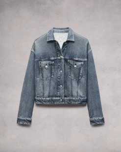 rag & bone Miramar Terry Trucker Jacket Walker Flash Sale