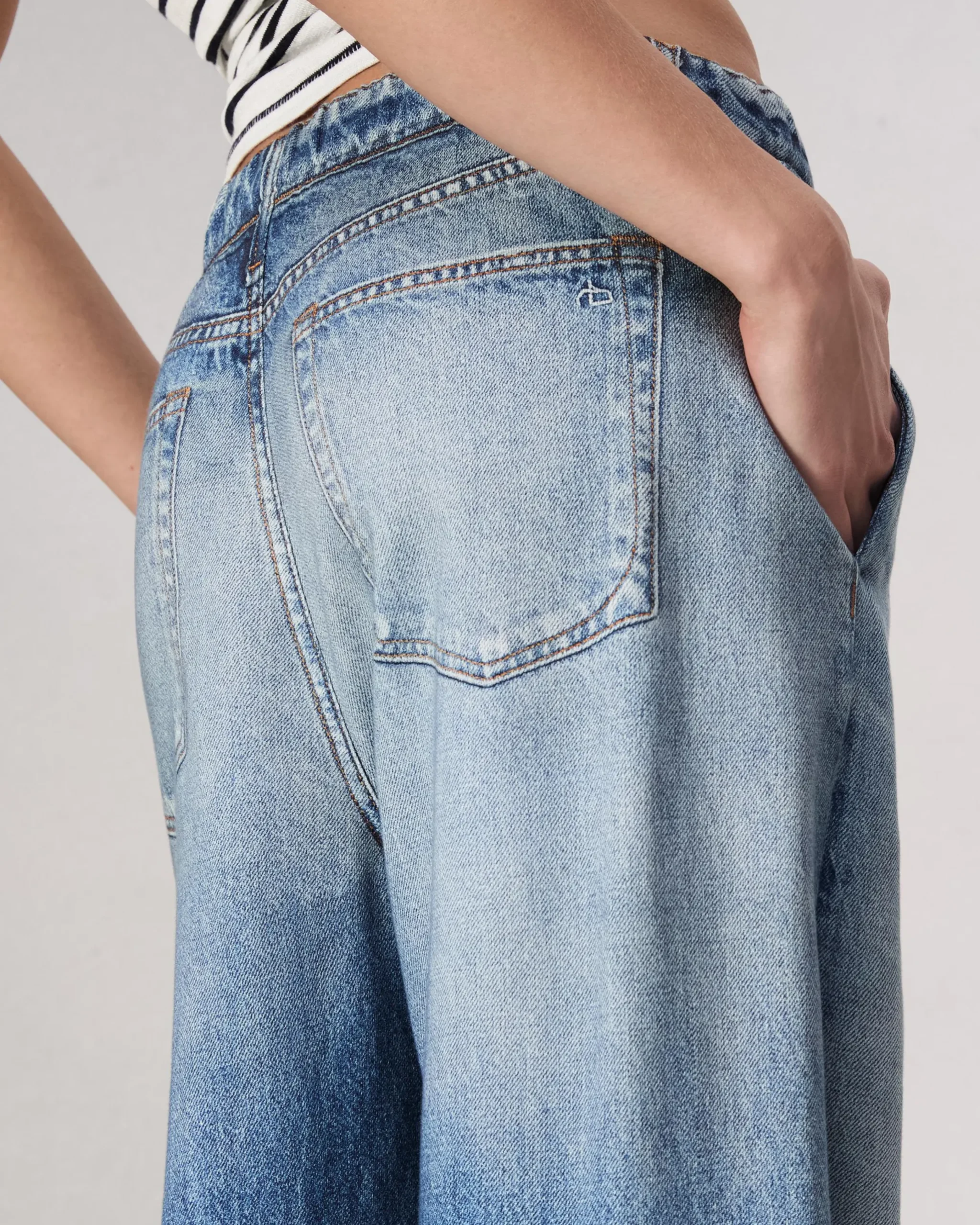 rag & bone Miramar Terry Wide-Leg Pant Noosa New