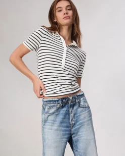 rag & bone Miramar Terry Wide-Leg Pant Noosa New
