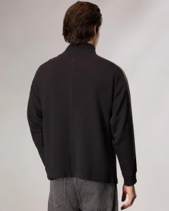 rag & bone Mockneck Sweatshirt Black Cheap