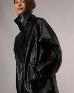 rag & bone Monica Faux Leather Jacket Black Store