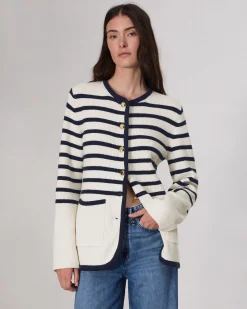 rag & bone Nancy Wool Cardigan Ivory Cheap