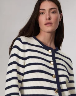 rag & bone Nancy Wool Cardigan Ivory Cheap