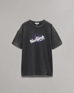 rag & bone New York Boyfriend T-Shirt Black Multi Fashion