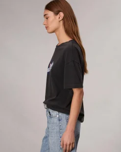 rag & bone New York Boyfriend T-Shirt Black Multi Fashion