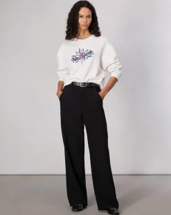 rag & bone New York Terry Sweatshirt Ivory Multi Cheap