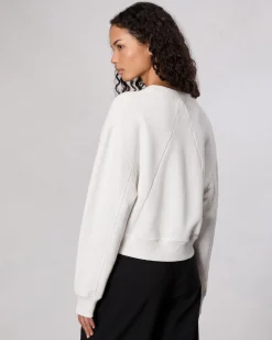 rag & bone New York Terry Sweatshirt Ivory Multi Cheap