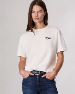 rag & bone NYC Boyfriend T-Shirt Ivory Multi Flash Sale