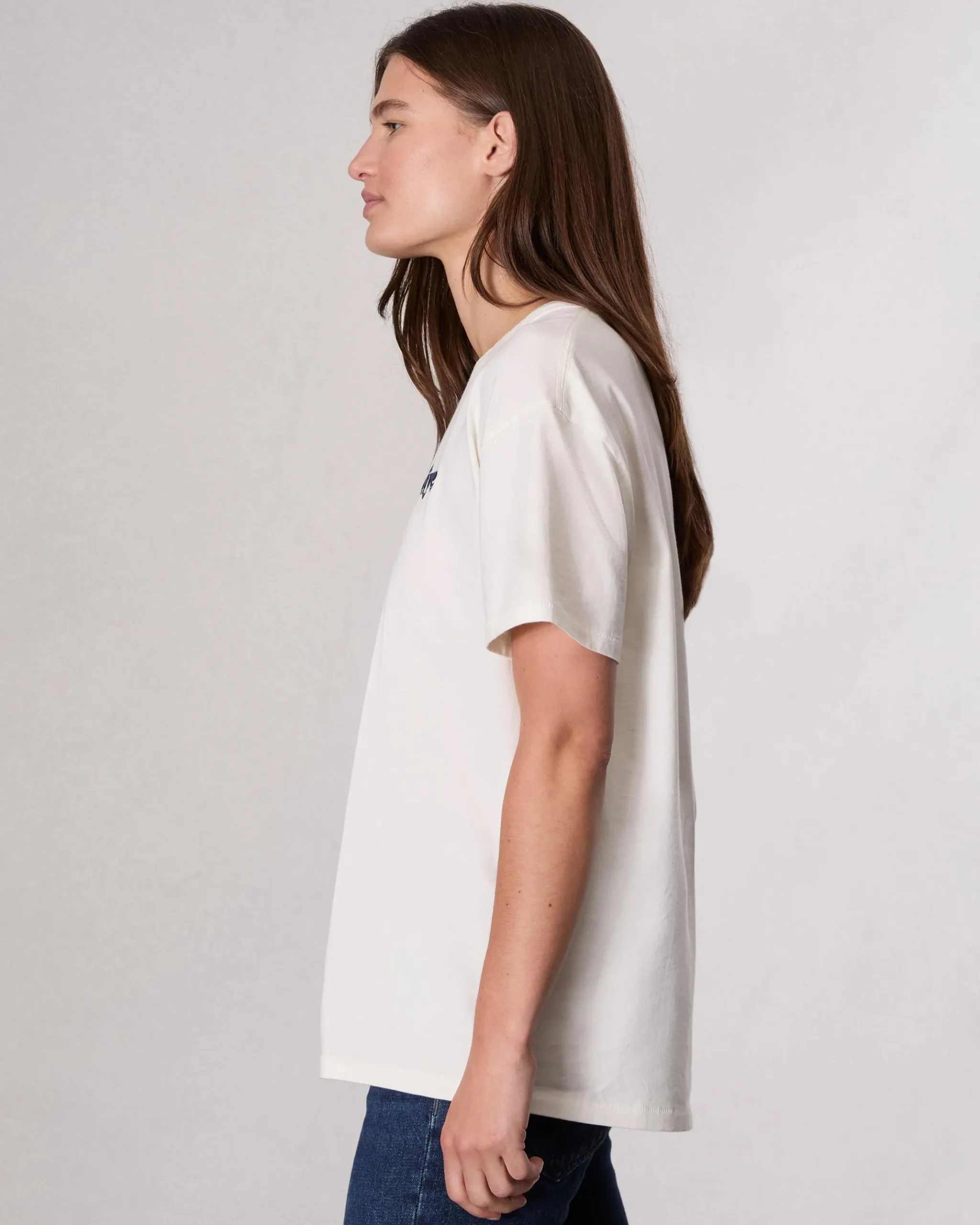 rag & bone NYC Boyfriend T-Shirt Ivory Multi Flash Sale