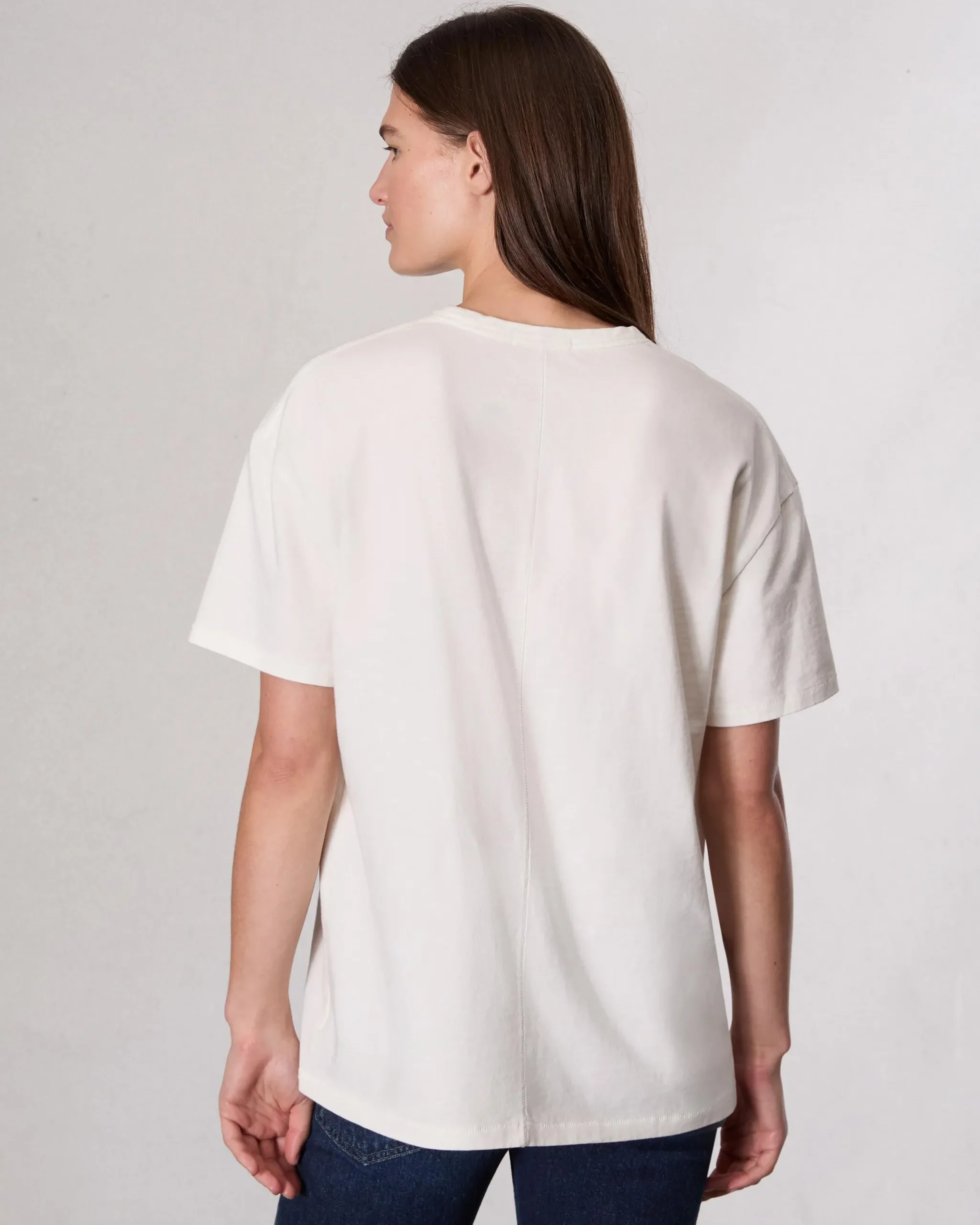 rag & bone NYC Boyfriend T-Shirt Ivory Multi Flash Sale