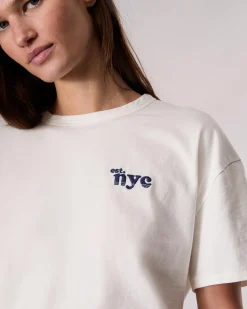 rag & bone NYC Boyfriend T-Shirt Ivory Multi Flash Sale