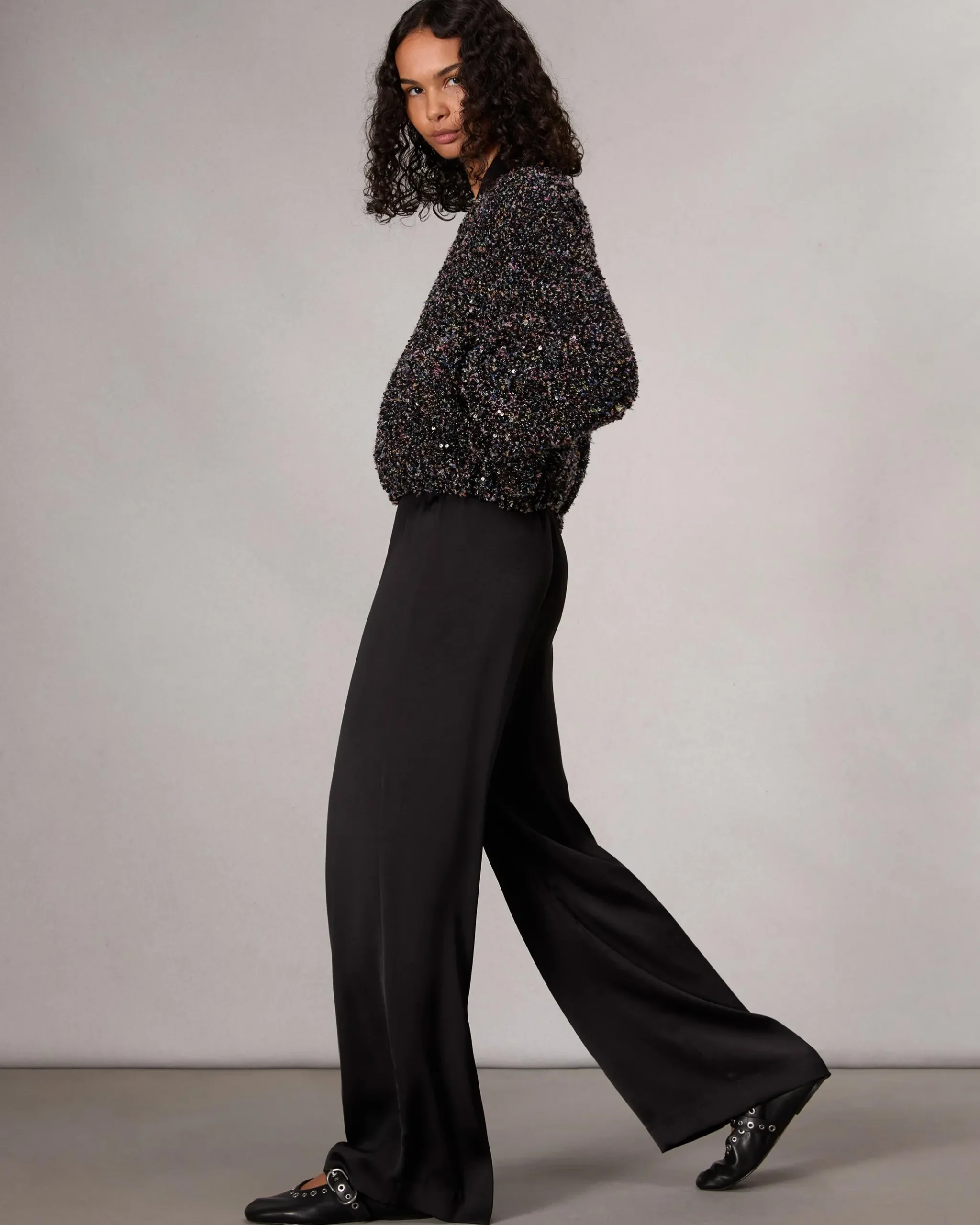 rag & bone Olivia Lounge Pant Black Hot