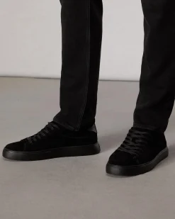 rag & bone Perry Suede Sneaker Black Suede Hot