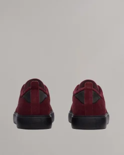 rag & bone Perry Suede Sneaker Wine Suede Shop