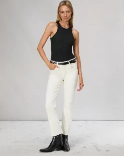 rag & bone Peyton Ankle Bootcut Jean Ecru Sale