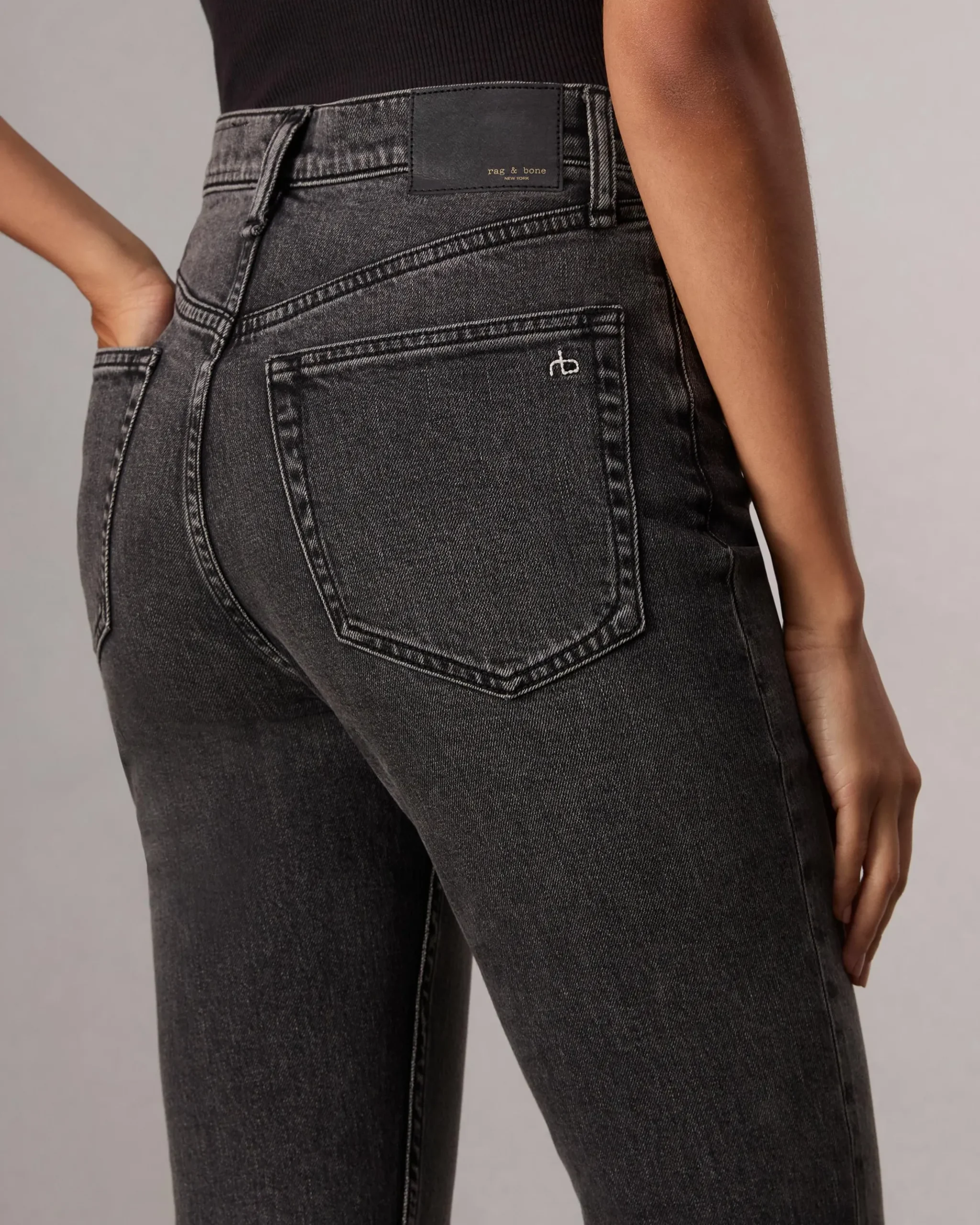 rag & bone Peyton Bootcut Jean Inky Clearance
