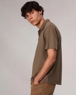 rag & bone Pima Cotton Polo Shirt Army Store