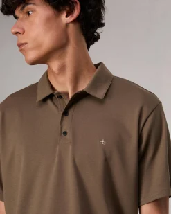 rag & bone Pima Cotton Polo Shirt Army Store