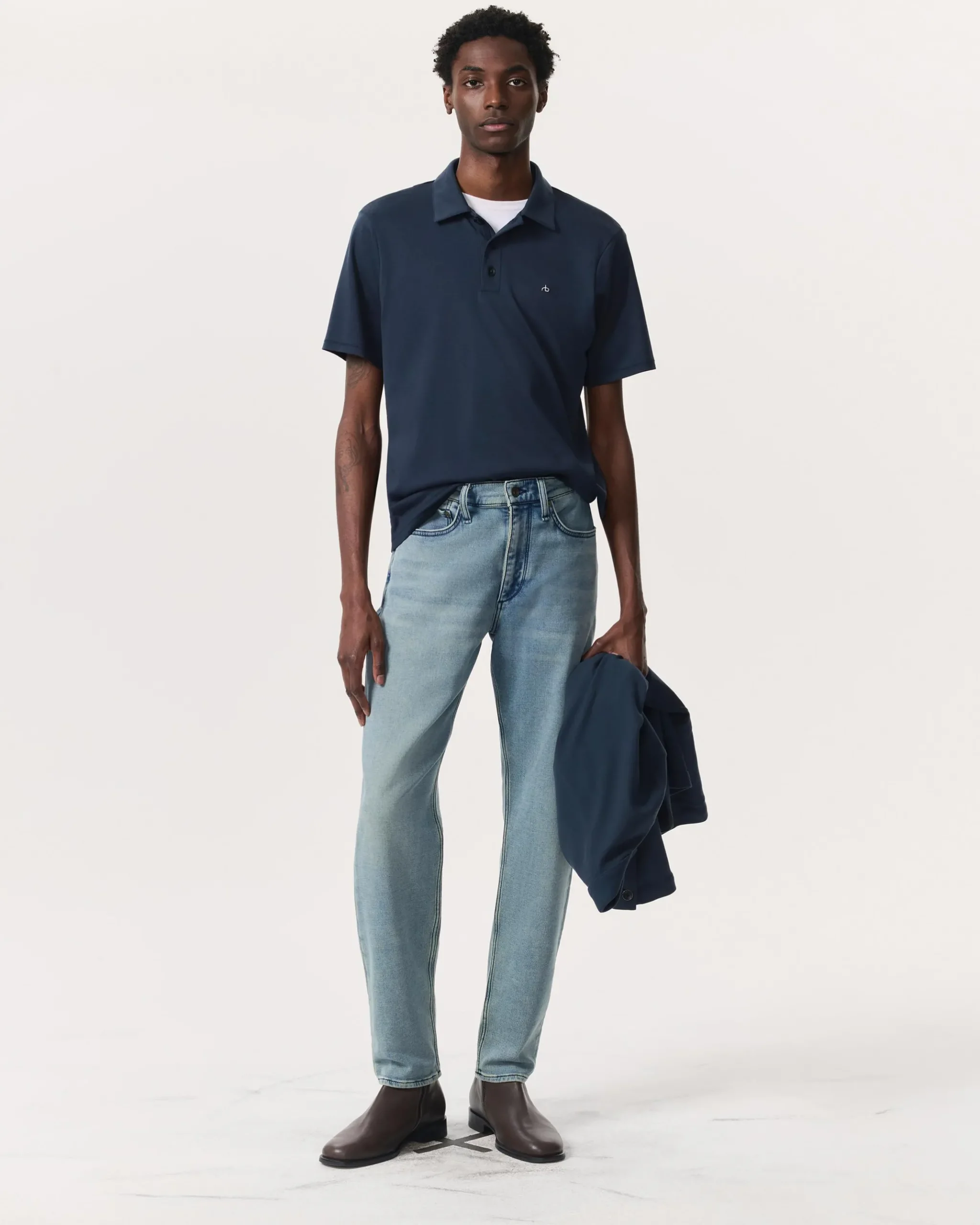 rag & bone Pima Cotton Polo Shirt Salute Cheap