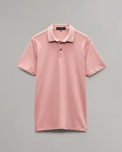 rag & bone Pima Cotton Polo Shirt Sea Grey (not available) Best Sale