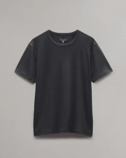 rag & bone Pima Cotton T-Shirt Black Clearance