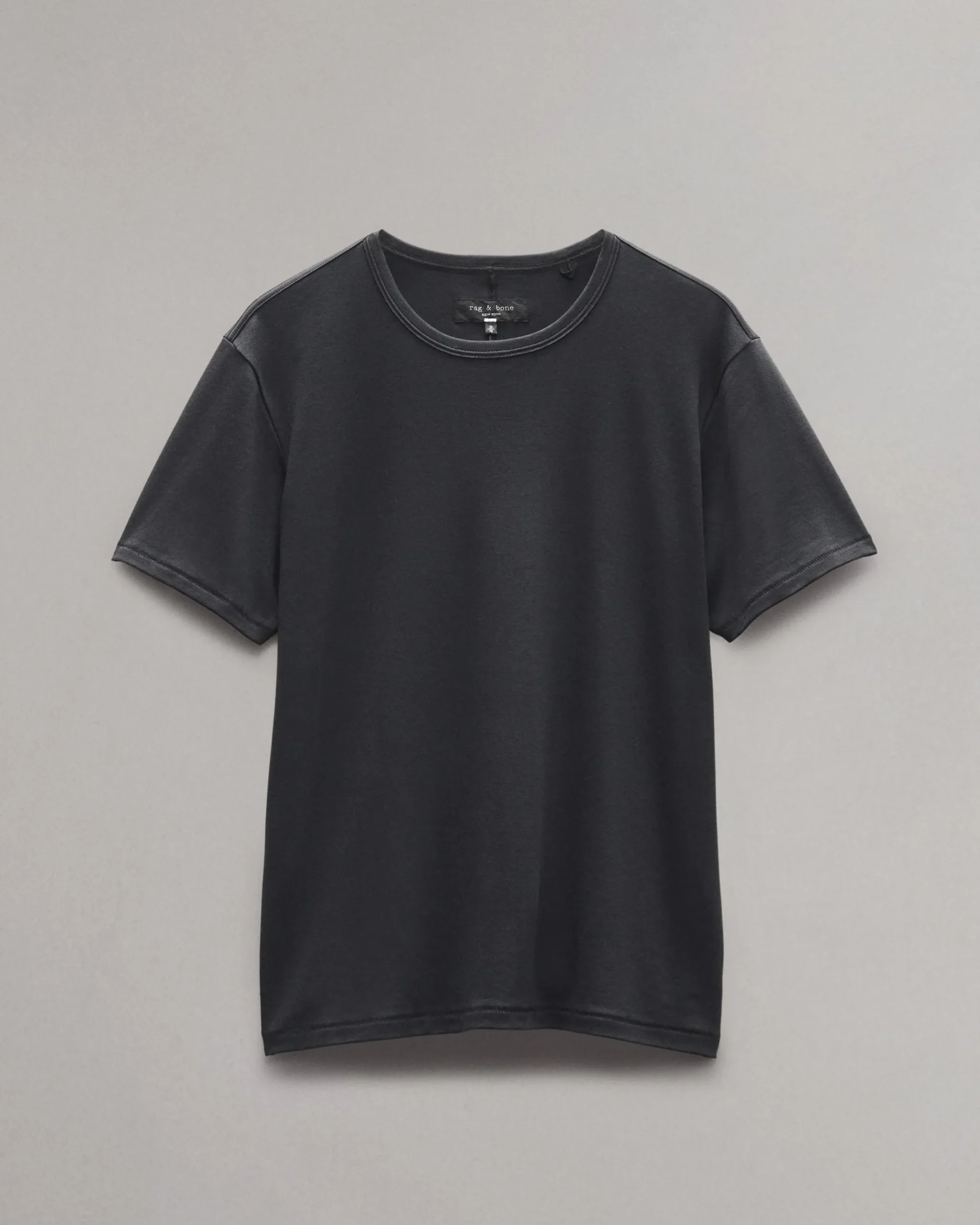 rag & bone Pima Cotton T-Shirt Black Clearance