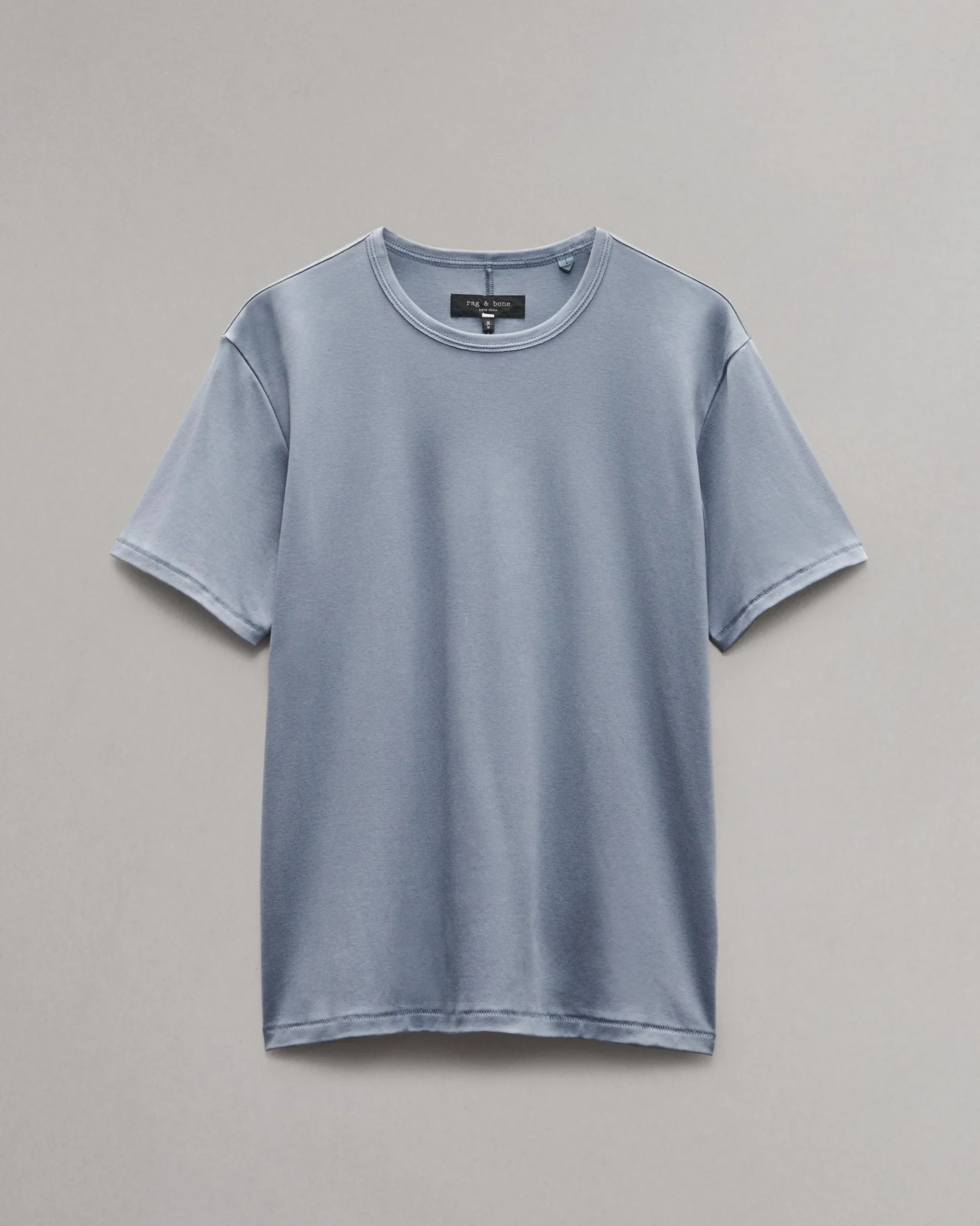 rag & bone Pima Cotton T-Shirt Sea Grey Store