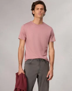 rag & bone Pima Cotton T-Shirt Washed Rose Discount