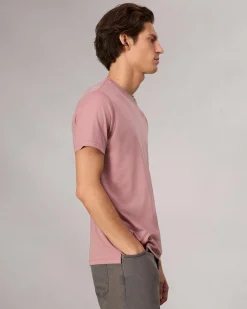 rag & bone Pima Cotton T-Shirt Washed Rose Discount