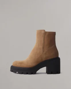 rag & bone Quinn Chelsea Boot Camel Suede Outlet