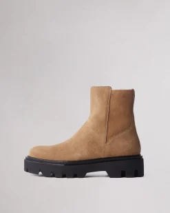 rag & bone Quinn Leather Boot Camel Suede Sale