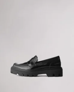 rag & bone Quinn Leather Loafer Black Patent Shop