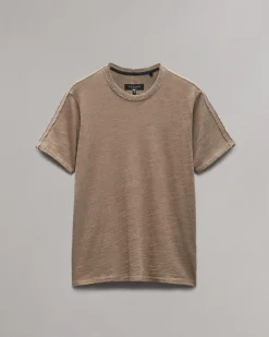 rag & bone Raw-Edge Flame Tee Brown Online