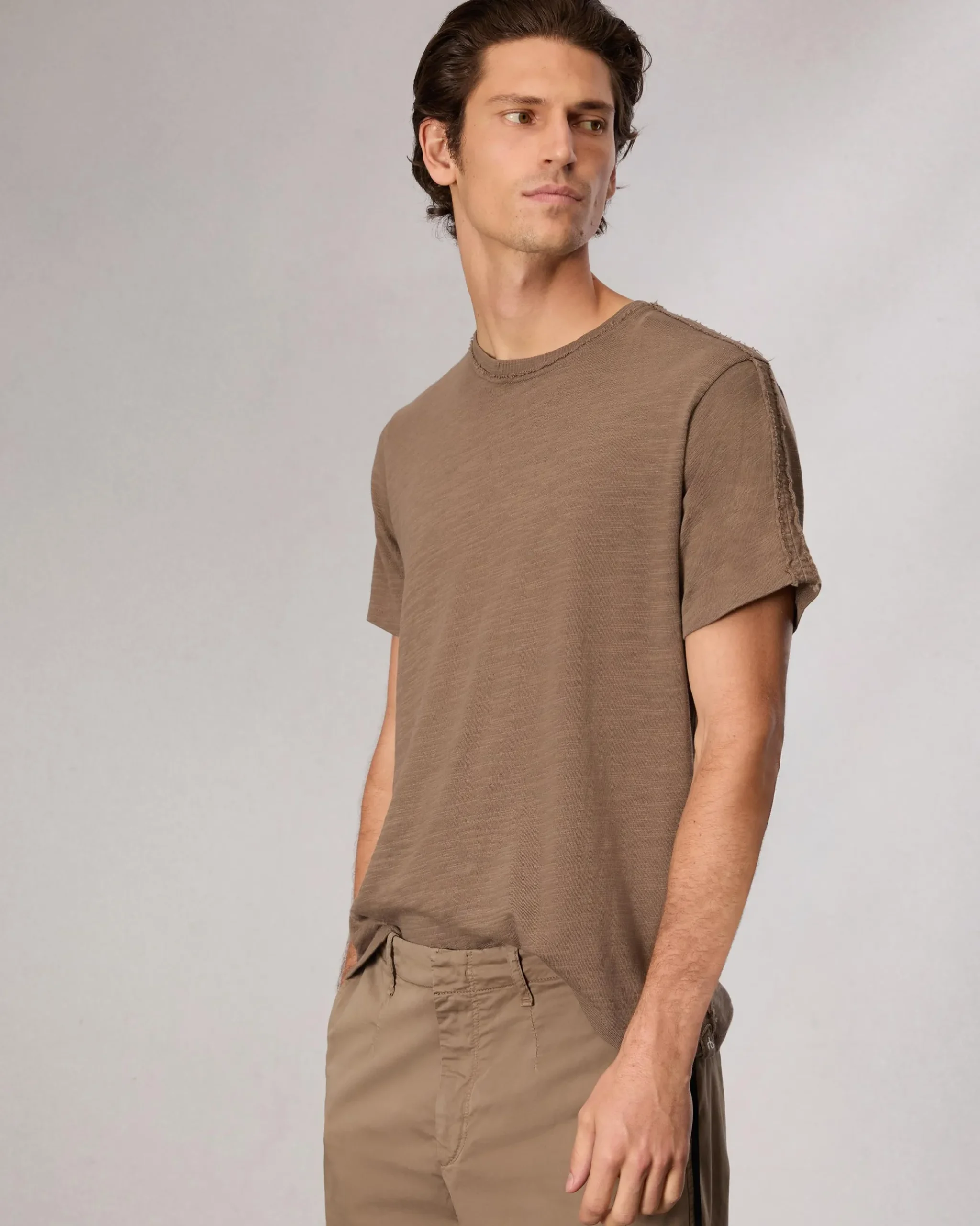 rag & bone Raw-Edge Flame Tee Brown Online
