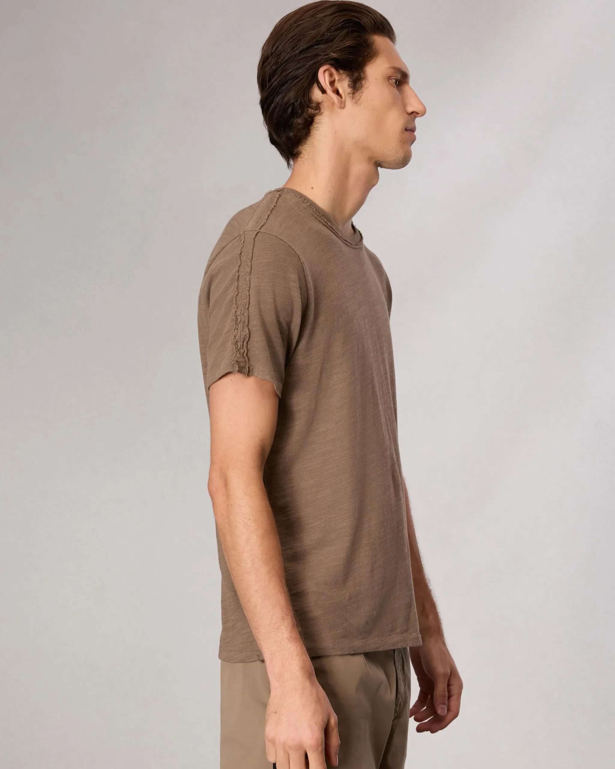rag & bone Raw-Edge Flame Tee Brown Online