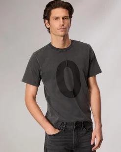 rag & bone rb Number 0 T-Shirt Washed Black Outlet