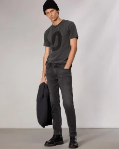 rag & bone rb Number 0 T-Shirt Washed Black Outlet