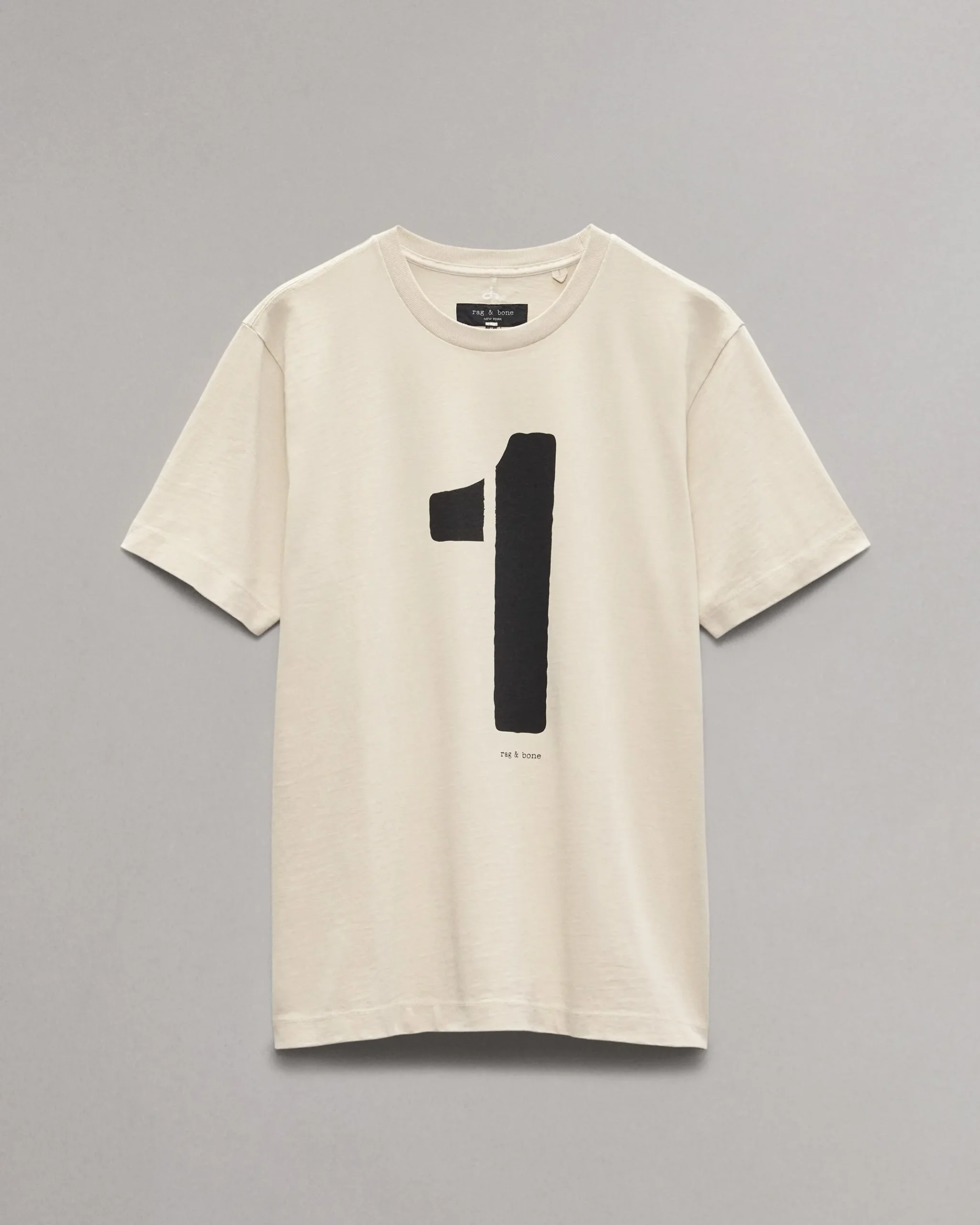 rag & bone rb Number 1 T-Shirt Washed Light Tan Fashion