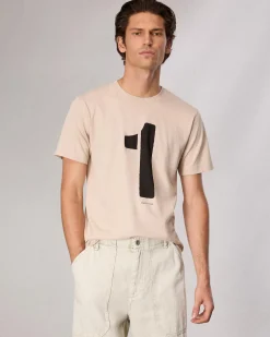 rag & bone rb Number 1 T-Shirt Washed Light Tan Fashion