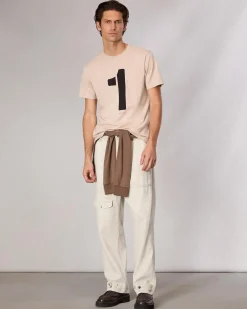 rag & bone rb Number 1 T-Shirt Washed Light Tan Fashion