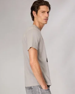 rag & bone rb Number 2 T-Shirt Washed Grey Discount