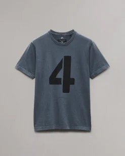 rag & bone rb Number 4 T-Shirt Washed Navy Store